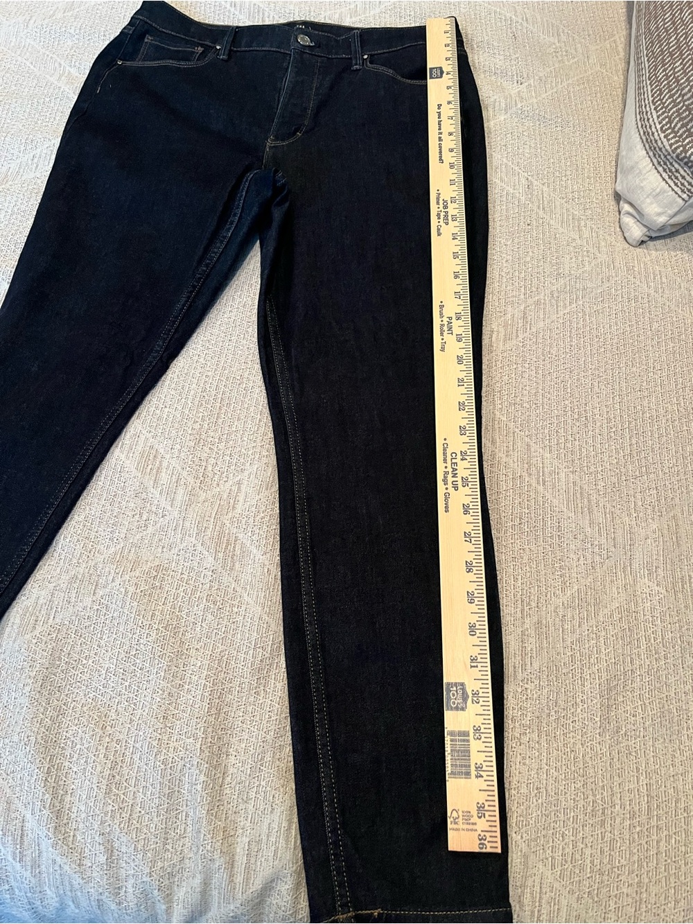White House Black Market Sculpt Skinny Ankle High-Rise Dark Blue Denim Jeans - Picture 4 of 5
